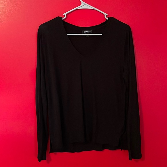 Express Black Long Sleeve Shirt - Picture 1 of 4